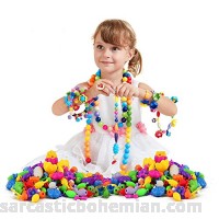 370Pcs Pop Bead Pearl Children Diy Building Blocks Jewelry Accessories Arty Toy Set B for Kids Intelligence Education Toys Gifts  B071S1X8F5